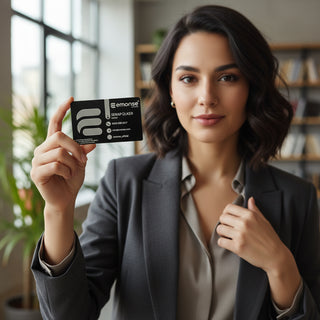 Alüminyum Metal Kartvizit – 86 x 54 mm (Yuvarlak Köşe) | Kişiye Özel Tasarım