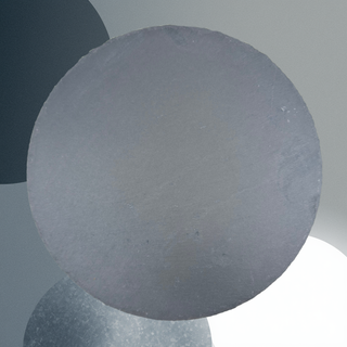 Kişiselleştirilebilir Doğal Slate Sunum Platası yuvarlak (25x25 cm)